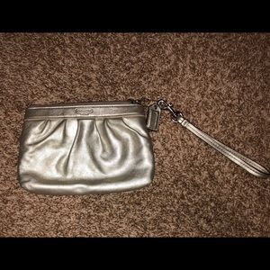 Gold Coach Wristlet